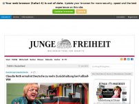 Bild zum Artikel: Claudia Roth ermahnt Deutsche zu mehr Zurückhaltung bei Fußball-WM