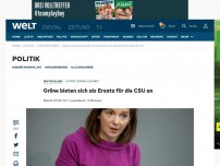 Bild zum Artikel: Grüne bieten sich als Ersatz für die CSU an