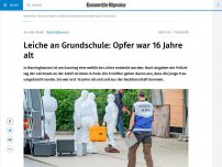 Bild zum Artikel: Weibliche Leiche an Grundschule entdeckt