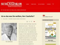 Bild zum Artikel: Ist es das was Sie wollten, Herr Seehofer?