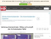 Bild zum Artikel: Verbraucherzentrale: Milka schrumpft die Schokoladen-Tafel