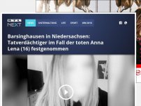 Bild zum Artikel: Barsinghausen in Niedersachsen: Tote als Vermisste Anna Lena (16) identifiziert