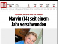 Bild zum Artikel: Mutter hofft auf Hinweise - Marvin (14) seit einem Jahr verschwunden