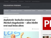 Bild zum Artikel: Asylstreit: Seehofer erneut vor Merkel eingeknickt