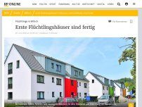 Bild zum Artikel: Erste Flüchtlingshäuser sind fertig