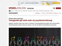 Bild zum Artikel: Weltgesundheitsorganisation: Transgender gilt nicht mehr als psychische Störung