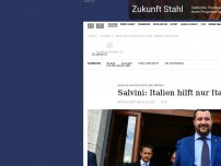 Bild zum Artikel: Absage an Seehofer und Merkel: Salvini: Italien hilft nur Italienern