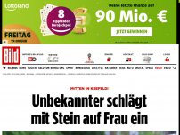 Bild zum Artikel: Mitten in Krefeld! - Unbekannter schlägt mit Stein auf Frau ein