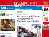Bild zum Artikel: Monatelange Suche: Vermisster Autokran aus Stuttgart im ägyptischen Alexandria gefunden