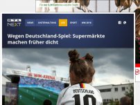 Bild zum Artikel: Wegen Deutschland-Spiel: Supermärkte machen früher dicht