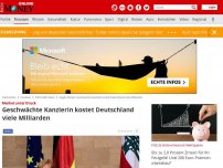 Bild zum Artikel: Merkel unter Druck - Geschwächte Kanzlerin kostet Deutschland viele Milliarden