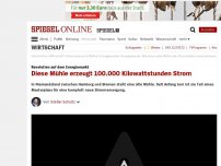 Bild zum Artikel: Revolution auf dem Energiemarkt: Diese Mühle erzeugt 100.000 Kilowattstunden Strom