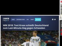 Bild zum Artikel: WM 2018: Toni Kroos schießt Deutschland zum Last-Minute-Sieg gegen Schweden