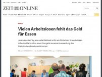 Bild zum Artikel: Armut: Vielen Arbeitslosen fehlt Geld für Essen