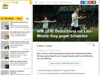 Bild zum Artikel: WM 2018: Deutschland mit Last-Minute-Sieg gegen Schweden