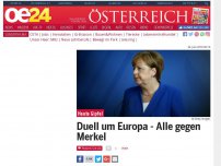 Bild zum Artikel: Duell um Europa - Alle gegen Merkel