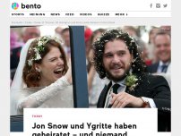 Bild zum Artikel: Jon Snow und Ygritte haben geheiratet – und niemand musste sterben