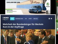 Bild zum Artikel: Mehrheit der Bundesbürger für Merkels Kurs in der Asylfrage