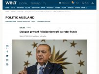 Bild zum Artikel: Erdogan führt bei Präsidentschaftswahl in der Türkei