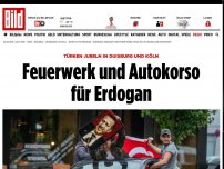 Bild zum Artikel: In Duisburg und Köln - Feuerwerk und Autokorso für Erdogan