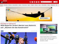 Bild zum Artikel: Malte Pieper - „Räumen Sie das Kanzleramt!“ MDR-Reporter fordert Merkel zum Rücktritt auf