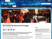 Bild zum Artikel: Türkei-Wahl in Deutschland: Zwei Drittel für Erdogan