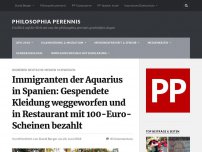 Bild zum Artikel: Immigranten der Aquarius in Spanien: Gespendete Kleidung weggeworfen und in Restaurant mit 100-Euro-Scheinen bezahlt