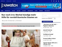 Bild zum Artikel: Nur noch irre: Merkel kündigt mehr Hilfe für nordafrikanische Staaten an