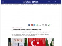 Bild zum Artikel: Deutschtürken wollen Wahlrecht