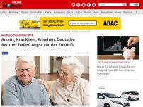 Bild zum Artikel: Axa Deutschlandreport 2018 - Armut, Krankheit, Ansehen: Deutsche Rentner haben Angst vor der Zukunft