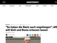 Bild zum Artikel: 'So haben die Nazis auch angefangen': AfD will Sinti und Roma erfassen lassen
