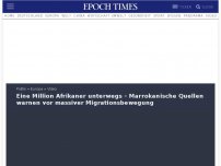 Bild zum Artikel: Eine Million Afrikaner unterwegs – Marrokanische Qellen warnen vor massiver Migrationsbewegung