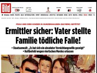 Bild zum Artikel: Todes-Drama mit 4 Opfern - Ermittler: Vater stellte Familie tödliche Falle!