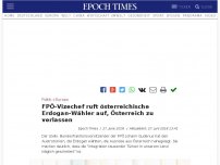 Bild zum Artikel: FPÖ-Vizechef ruft österreichische Erdogan-Wähler auf, Österreich zu verlassen