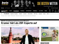 Bild zum Artikel: Kramer hört heute als ZDF-Experte auf