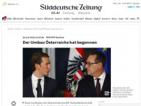 Bild zum Artikel: ÖVP/FPÖ-Koalition: Der Umbau Österreichs hat begonnen