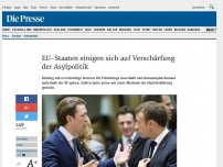 Bild zum Artikel: EU-Staaten einigen sich auf Verschärfung der Asylpolitik