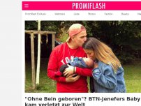 Bild zum Artikel: 'Ohne Bein geboren'? BTN-Jenefers Baby kam verletzt zur Welt