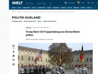 Bild zum Artikel: Trump lässt US-Truppenabzug aus Deutschland prüfen