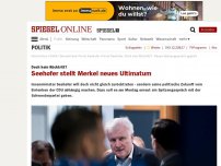 Bild zum Artikel: Doch kein Rücktritt?: Seehofer stellt Merkel neues Ultimatum