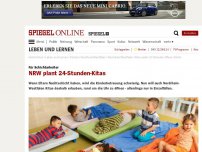 Bild zum Artikel: Für Schichtarbeiter: NRW plant 24-Stunden-Kitas