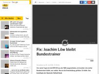 Bild zum Artikel: Bericht: Joachim Löw bleibt Bundestrainer