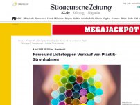 Bild zum Artikel: Plastikmüll: Rewe und Lidl stoppen Verkauf von Plastik-Strohhalmen