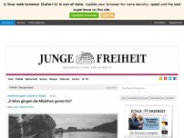 Bild zum Artikel: „Früher gingen die Mädchen gerne fort“