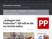 Bild zum Artikel: „Schlepper sind Verbrecher“: AfD will sie alle vor Gericht stellen