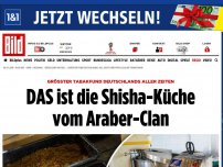 Bild zum Artikel: Größter Fund aller Zeiten - DAS ist die Shisha-Küche vom Araber-Clan