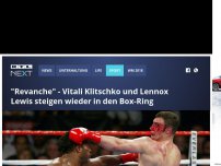 Bild zum Artikel: 'Revanche' - Klitschko und Lewis steigen wieder in den Box-Ring