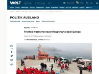 Bild zum Artikel: Frontex warnt vor neuer Hauptroute nach Europa