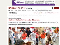 Bild zum Artikel: San Fermines in Pamplona: Vier Verletzte bei erster Stierhatz