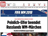 Bild zum Artikel: Nach Peinlich-Elfer - RUSSLAND RAUS